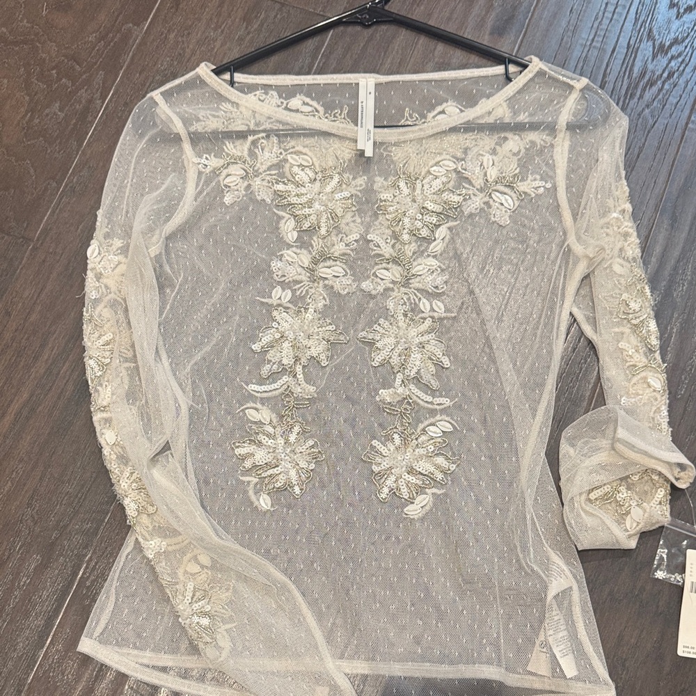 Anthropologie Delicate Lace Blouse - nwt - Picture 1 of 5